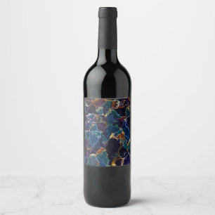 Étiquette Pour Bouteilles De Vin Marche à huile