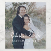 Étiquette Pour Bouteilles De Vin Mariage (Étiquettes simples)