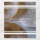 Étiquette Pour Bouteilles De Vin Mariage Beach Clams (Étiquettes simples)