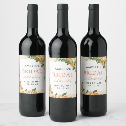 Étiquette Pour Bouteilles De Vin Mariage Citron Main Squeeze (Bouteilles)