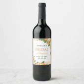 Étiquette Pour Bouteilles De Vin Mariage Citron Main Squeeze (Devant)