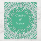 Étiquette Pour Bouteilles De Vin Mariage de la fête d'élégance (Étiquettes simples)