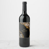 Étiquette Pour Bouteilles De Vin Mariage de la Parties scintillant de la géode d'âg (Devant)