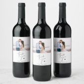 Étiquette Pour Bouteilles De Vin Mariage de Merci simple et moderne (Bouteilles)