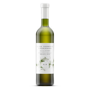 Étiquette Pour Bouteilles De Vin Mariage de monogramme de micro-eucalyptus moderne