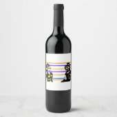 Étiquette Pour Bouteilles De Vin Mariage de pirates  (Devant)