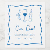 Étiquette Pour Bouteilles De Vin Mariage Dolce Vita (Étiquettes simples)