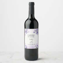 Mariage élégant aquarelle violette