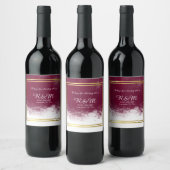 Étiquette Pour Bouteilles De Vin mariage faveurs élégantes (Bouteilles)