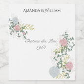 Étiquette Pour Bouteilles De Vin Mariage finement prospère (Étiquettes simples)