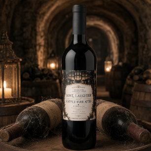 Étiquette Pour Bouteilles De Vin Mariage gothique lunaire céleste de luxe