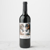 Étiquette Pour Bouteilles De Vin Mariage naturel des chevaux spéciaux (Devant)