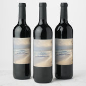 Étiquette Pour Bouteilles De Vin Mariage plage (Bouteilles)