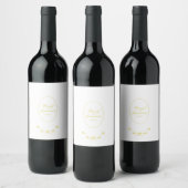Étiquette Pour Bouteilles De Vin Mariage rose (Bouteilles)