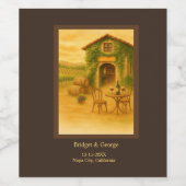 Étiquette Pour Bouteilles De Vin Mariage viticole de Napa Valley (Étiquettes simples)