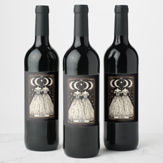 Étiquette Pour Bouteilles De Vin Mariées du mariage Tarot (Bouteilles)