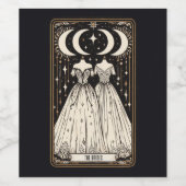 Étiquette Pour Bouteilles De Vin Mariées du mariage Tarot (Étiquettes simples)