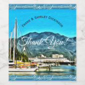 Étiquette Pour Bouteilles De Vin Marina Vallarta Merci 0946 (Étiquettes simples)