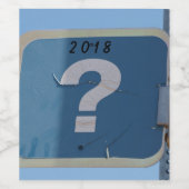 Étiquette Pour Bouteilles De Vin Marque de question (Étiquettes simples)