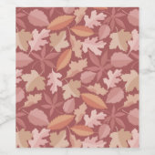 Étiquette Pour Bouteilles De Vin Marsala motif feuille (Étiquettes simples)