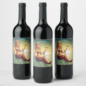 Étiquette Pour Bouteilles De Vin Martini Classy Mermaid Thunder_Cove (Bouteilles)