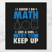 Étiquette Pour Bouteilles De Vin Math Math Enseignant Pun Cadeau (Étiquettes simples)