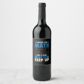 Étiquette Pour Bouteilles De Vin Math Math Enseignant Pun Cadeau (Devant)