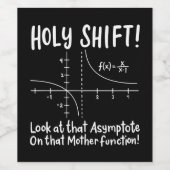 Étiquette Pour Bouteilles De Vin Mathématiques (Étiquettes simples)