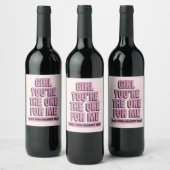 Étiquette Pour Bouteilles De Vin Me marie-tu (Bouteilles)