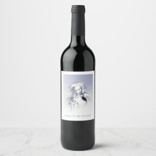 Étiquette Pour Bouteilles De Vin Méfiez-vous du Gel. Vampire de glace