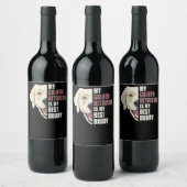 Étiquette Pour Bouteilles De Vin Meilleur Buddy Golden Retriever (Bouteilles)