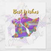 Étiquette Pour Bouteilles De Vin Meilleurs voeux (Étiquettes simples)