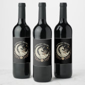 Étiquette Pour Bouteilles De Vin Mélodie Lune (Bouteilles)