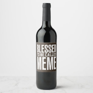 Étiquette Pour Bouteilles De Vin Mème béni