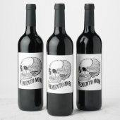 Étiquette Pour Bouteilles De Vin Memento mori (Bouteilles)