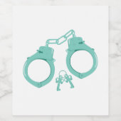 Étiquette Pour Bouteilles De Vin Menottes (Étiquettes simples)