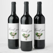 Étiquette Pour Bouteilles De Vin Merci (Bouteilles)