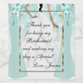 Étiquette Pour Bouteilles De Vin Merci d'être ma servante (Étiquettes simples)