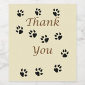 Étiquette Pour Bouteilles De Vin Merci Pet Sitter Chien Walker Appréciation (Étiquettes simples)