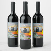 Étiquette Pour Bouteilles De Vin Merci Sunset 2295 (Bouteilles)