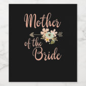 Étiquette Pour Bouteilles De Vin Mère De L'Épouse (Étiquettes simples)