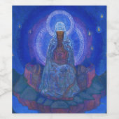 Étiquette Pour Bouteilles De Vin Mère du monde, 1924 par Nicholas Roerich (Étiquettes simples)