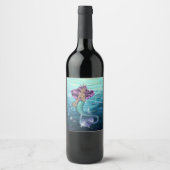 Étiquette Pour Bouteilles De Vin Mermaid Iole (Devant)