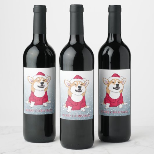 Étiquette Pour Bouteilles De Vin Merry Christmas (Bouteilles)