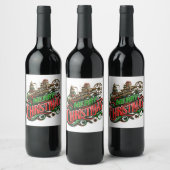 Étiquette Pour Bouteilles De Vin Merry Christmas steampunk (Bouteilles)