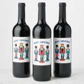 Étiquette Pour Bouteilles De Vin Merry Nutcrackers (Bouteilles)