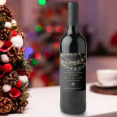 Étiquette Pour Bouteilles De Vin Message de remerciement d'entreprise Lumières de c