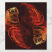 Étiquette Pour Bouteilles De Vin Métamorphose Art Abstrait (Étiquettes simples)