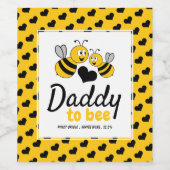 Étiquette Pour Bouteilles De Vin Miel Bee, Baby shower (Étiquettes simples)