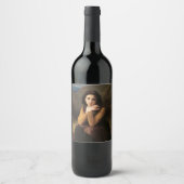 Étiquette Pour Bouteilles De Vin Mignon Innocence d'une adolescente, Bouguereau (Devant)